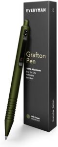 Read more about the article Everyman New Super Matte OD Green Grafton, Luxury Writing EDC Aluminum Pen with Premium Gel Ink, Office, Business, Executive Gift