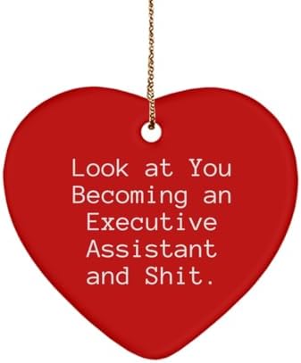 You are currently viewing Executive Assistant Gifts for Colleagues, Look at You, Gag Executive Assistant Heart Ornament, Christmas Ornament from Boss, Best Gifts for Executive Assistant, Gift Ideas for Executive Assistant,