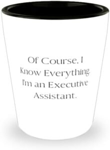 Read more about the article Executive assistant Gifts For Colleagues, Of Course, Motivational Executive assistant Shot Glass, Ceramic Cup From Colleagues, Gifts for executive assistants, Unique gifts for executive assistants,