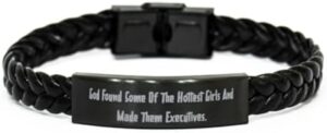 Read more about the article Fancy Executive Gifts, God Found, Nice Birthday Braided Leather Bracelet Gifts Idea For Colleagues, Executive Gifts From Friends, Gifts for coworkers under, Gifts for female coworkers, Gifts for male