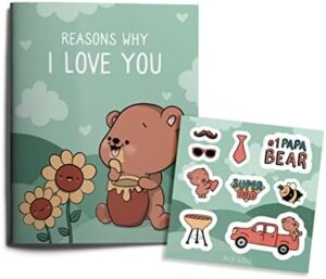 Read more about the article Father’s Day Gift for Dad/Husband Him/Reasons Why I Love You/Personalized Illustrated Fill-in-The-Blanks Book Journal (Reasons Why I Love You – Father Edition)