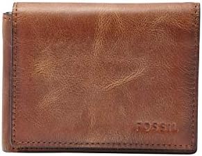 Fossil Men's RFID-Blocking Leather Execufold Trifold Wallet for Men