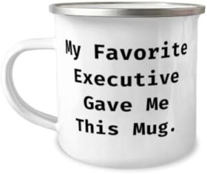 Read more about the article Fun Executive Gifts, My Favorite Executive Gave Me This Mug, Birthday 12oz Camper Mug For Executive from Boss, Gag executive gifts, Funny executive gifts, Unique executive gifts, Personalized