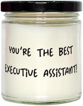 Funny Executive Assistant Gifts, You're The Best Executive Assistant!, Special Scent Candle for Friends, from Coworkers, Office Supplies, Desk Accessories, Paperweight, Business Card Holder, Pen Set,