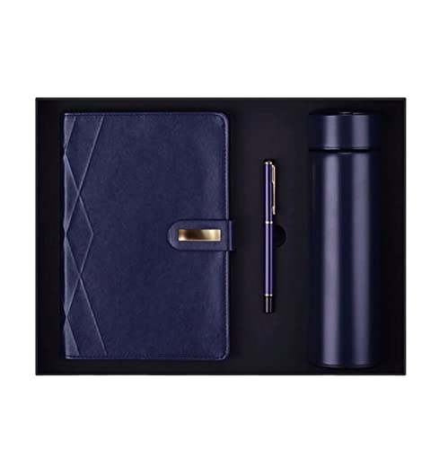 You are currently viewing GIFTPLAY! Men’s Father’s Day Professional Executive Gift Set. Luxury Leather Notebook,Business Pen, Intelligent Insulated Thermos Bottle Flask Luxury Gift Set For Him