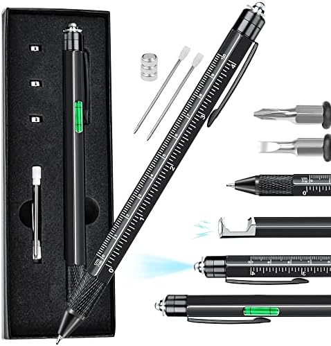Gifts for Men Dad Him, 9 in 1 Multitool Pen Set for Husband Boyfriend Father Grandpa, Birthday Day Gifts for Men Who Have Everything Unique Tech Gifts Cool Gadgets from Daughter Wife Son