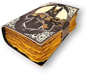 Read more about the article Grimoire journal – Egyptian Cat Goddess journal – Blank spell Witch – Book of Shadows leather journal – Leather Print Journal – wiccan book of spells – grimoire wizard book – Christmas gift for him & her