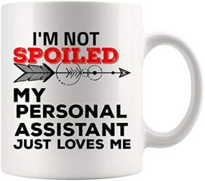 Read more about the article I Love My Personal Assistant Mug Secretary Coffee Cup – Vet Aid Aide Physician Medical Executive Director Manager Secretary Gift for Him Her Wife Husband Son Daughter
