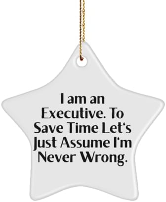You are currently viewing I am an Executive. To Save Time Let’s. Star Ornament, Executive Christmas Ornament, Surprise Gifts For Executive from Friends, Executive Star Ornament Gift Ideas, Best Executive Star Ornaments, Unique