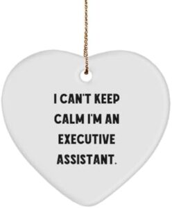 Read more about the article Inappropriate Executive Assistant Gifts, I Can’t Keep Calm I’m an, Joke Birthday Heart Ornament Gifts for Friends from Friends, Best Gifts for Executive Assistant, Gift Ideas for Executive Assistant,