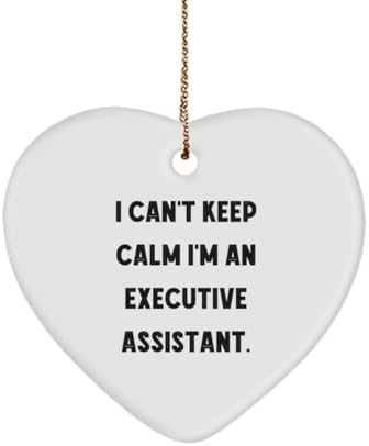 You are currently viewing Inappropriate Executive Assistant Gifts, I Can’t Keep Calm I’m an, Joke Birthday Heart Ornament Gifts for Friends from Friends, Best Gifts for Executive Assistant, Gift Ideas for Executive Assistant,