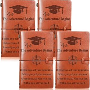 Read more about the article Inspirational Graduation Gifts Graduation Journal 2023 Congratulations on Graduating Leather Journal Notebook, 136 Pages Diary Notebook Congrats Grad Graduate Back to School Gifts for Her Him (4 Pcs)