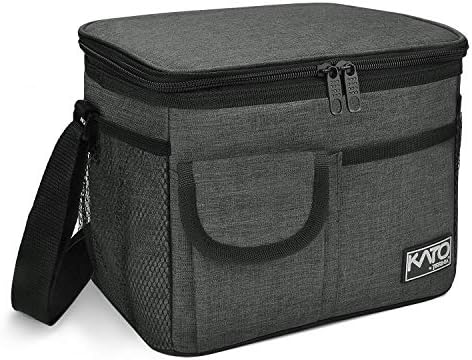 You are currently viewing Insulated Lunch Box for Women Men, Leakproof Thermal Reusable Lunch Bag with 4 Pockets for Adult, Lunch Bag Cooler Tote for Office Work by Tirrinia, Charcoal