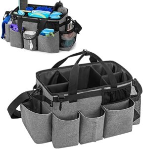 Read more about the article LoDrid Wearable Cleaning Caddy Bag with 4 Foldable Dividers, Cleaning Supply Tote for Cleaning Supplies, Cleaning Organizer with Shoulder Strap and Side Handles for Cleaners & Housekeepers, Grey