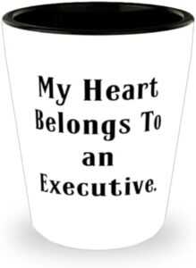 Read more about the article Love Executive Shot Glass, My Heart Belongs To an, Gifts For Coworkers, Present From Team Leader, Ceramic Cup For Executive, Sarcastic executive gift ideas, Funny executive gifts, Unique executive