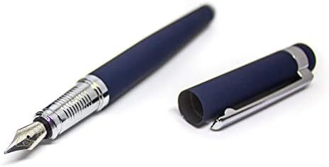You are currently viewing Luxury Pen Set for Men – Royal Blue Rollerball Pen and Fountain Pen Executive Gift Set – Refillable Heavy, Black Ink