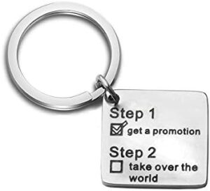 Read more about the article MYOSPARK Job Promotion Keychain Funny Promotion Gift Idea New Adventure Gift Inspirational Jewelry