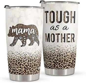 Macorner Mothers Day, Birthday Gifts for Mom Nana From Daughter Son - Christmas Gifts For Women Grandma - Stainless Steel Bear Tumbler 20oz