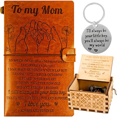 Mom Music Box from Son,To My Mom Journal,Mom Keychain from Son,Mom Gifts from Sons,Birthday Gift from Son to Mom,To My Mom from Son,Mother Gifts from Son,Mom Music Gift,Mom Journal,Mom Gift Ideas