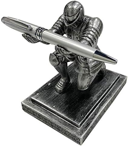 You are currently viewing Ofiedx Executive Knight Pen Holder with a Pen Personalized Desk Accessories Decor Home Office Cool Pen Stand Iron