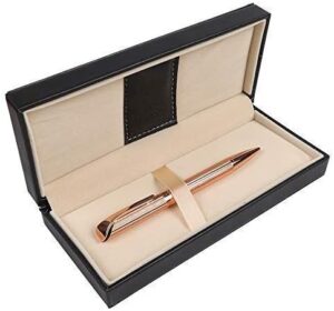 Read more about the article Penneed Ballpoint Pen with Gift Box, Retractable Pen for Men Women Executive Business Office School Supplies, Refillable 1.0mm Black Ink B5 (Rose Gold)
