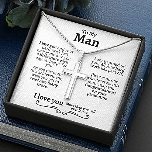 Personalized Jewelry Gift - Forever Love Necklace, Promotion Gift For Husband, Promotion Gift For Him, Husband New Job, Promotional Gift For Him, Executive Promotion, New Job Gift For Him