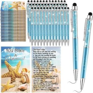 Read more about the article Qeeenar Starfish Story Gifts Set You Make a Difference Motivational Notebooks Crystal Metal Appreciation Ballpoint Pen Lined Blank Notebook Journal for Employee Coworker Teacher Volunteer(50 Set)