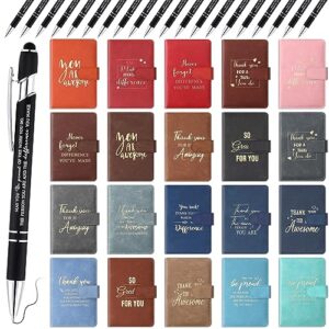 Read more about the article Qilery 40 Pcs Employee Appreciation Gifts 20 A6 Leather Notebook Journal Bulk 20 Ballpoint Pen Journals Graduation Nurse Gifts Team Gift for Coworkers (Thank You for Being Awesome)
