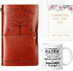 Read more about the article Qilery Pastor Gifts Set Include Pastor Leather Journal Notebook Pastor Appreciation Gifts Coffee Mug Appreciation Card for Pastor with Envelope for Pastor Thank You Gift Pastor Gift Ideas