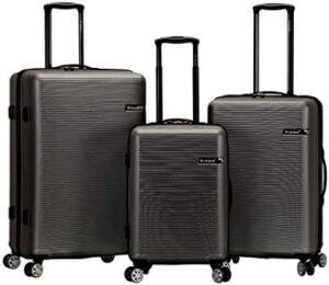 Read more about the article Rockland Skyline Hardside Spinner Wheel Luggage Set, Grey, 3-Piece (20/24/28)
