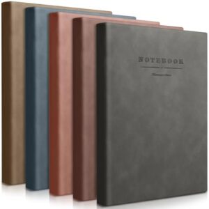 Read more about the article SATINIOR 5 Pack A4 Notebooks large Journal 360 Pages Leather Softcover Hardcover Notebook Thick Paper Lined Notebook for Office Home School Business Writing, 8.5” x 11”(Multicolor)