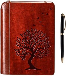 Read more about the article SETTINI Tree of Life Journal Gift Set in Gift Box – Hardcover Vegan Leather, Unique Pen Holder, Lined, 192 Pages, 6″ x 8.5″ – Includes Pen – Xmas Gift for Writing and Travel