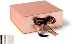 Read more about the article SKETCHGROUP Luxury Gift Box with 2 Satin Ribbon and Magnetic Closure (Medium Deep, Gold Metallic)