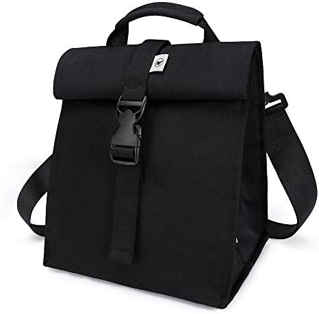 You are currently viewing SUNNY BIRD Insulated Lunch Bag Rolltop Lunch Box for Women, Men, Adults and Teens (Black)