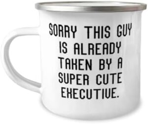 Read more about the article Special Executive Gifts, Sorry This Guy Is Already Taken by a, Executive 12oz Camper Mug From Team Leader, Gifts For Friends, Business gifts, Corporate gifts, Promotional gifts, Personalized gifts,