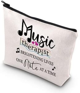 Read more about the article TSOTMO Music Therapist Gift Brightening Lives One Note At A Time Music Therapist Teacher’s Day Zipper Pouch Makeup Bag  (Music therapist)