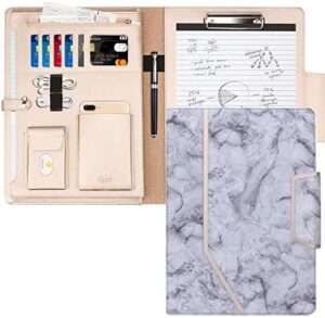 Read more about the article Toplive Padfolio Portfolio Case, Conference Folder Executive Business Padfolio with Document Sleeve,Letter/A4 Size Clipboard,Business Card Holders, Portfolio Padfolio for Women/Men,Marbling Black