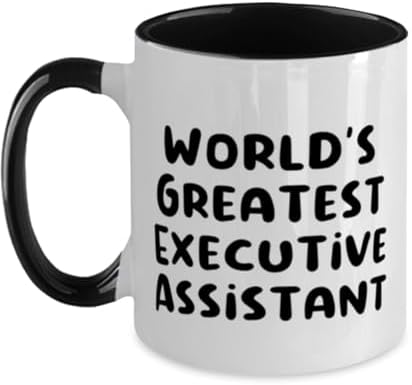 Unique Executive assistant Gifts, World's Greatest Executive, Best Birthday Two Tone 11oz Mug For Coworkers, Cup From Boss, Best gifts for executive assistant, Gift ideas for executive assistant,