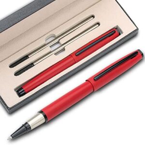 Read more about the article YIVONKA Luxury Ballpoint Pen Best Ball Pen Gift Set for Men & Women Professional Executive,Office,Nice BallPens Classy Gift Box,Black ink Line width 0.5mm (Red)