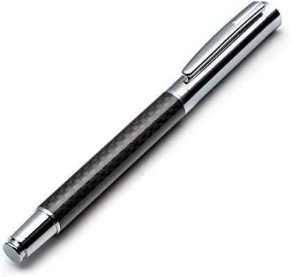 ZenZoi Carbon Fiber Pen – Upscale Executive Rollerball Pen. Premium Writing Fine Point Roller Gel Ink. Luxury Pen Gift Set for Men or Women. Quality, Refillable, Working, Journaling Pen