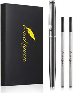 Read more about the article nekigoen Rollerball Pen Fine Point Gel Black Ink Smooth Writing,Luxury Rollerball Pen with Chrome Finish Fancy Pen Gift Set for Executive Business Office School,Professional,Executive Pen G3 (Silver)