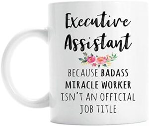 Read more about the article Gift for Executive Assistant, Funny Executive Assistant Coffee Mug, Graduation Gift