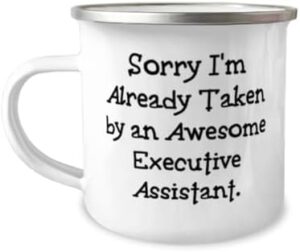 Read more about the article Love Executive assistant Gifts, Sorry I’m, Birthday Unique Gifts, 12oz Camper Mug For Executive assistant from Team Leader, Best friends mug, Gift for best friend, Mug for best friend