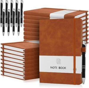 Read more about the article Qeeenar 48Pcs School Supplies include 24 Leather Notebook Journal Bulk and 24 Black Ballpoint Pen A5 Hardcover Lined Notebook PU College Ruled Notepad with Pen (Brown)