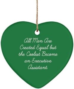 Read more about the article Special Executive Assistant Gifts, All Men are Created Equal but, Birthday Heart Ornament for Executive Assistant from Friends, Gifts for boss, Gift Ideas for boss, Best Gifts for boss, What to get